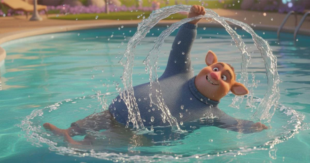 Hr. Hjorts svømmetimer Hr. Hjorts svømmetimer