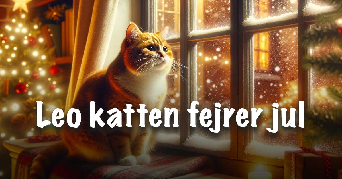 Leo katten fejrer jul