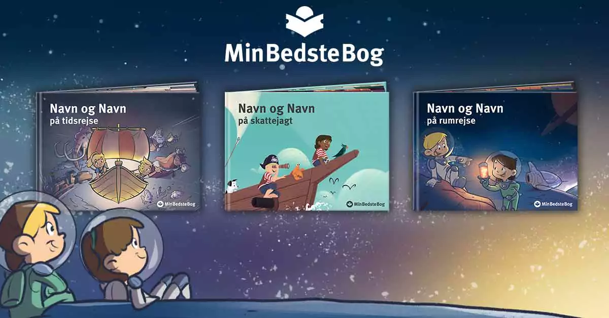 Personlig børnebog med navn på