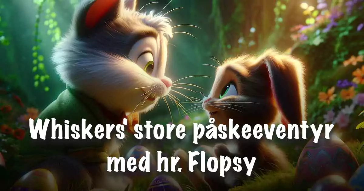 Whiskers' store påskeeventyr med hr. Flopsy