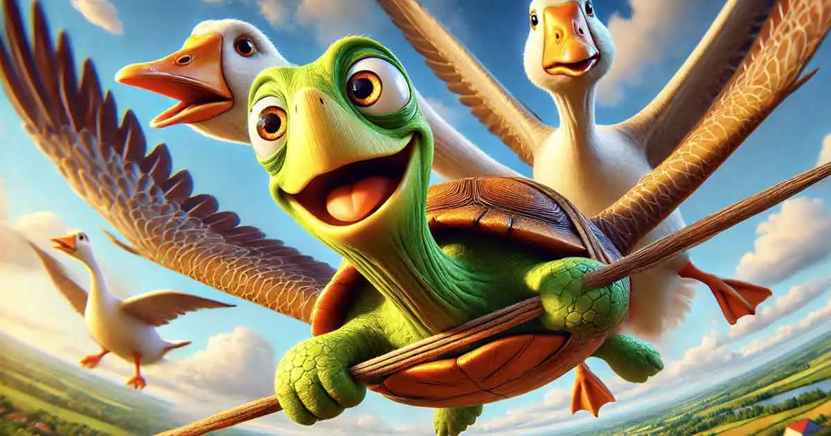 Skildpadden, der ikke kunne tie stille