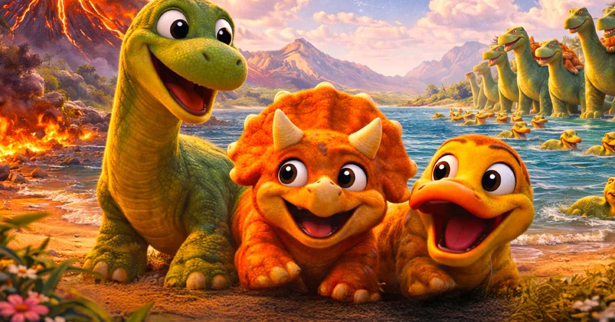 De tre små dinosaurer