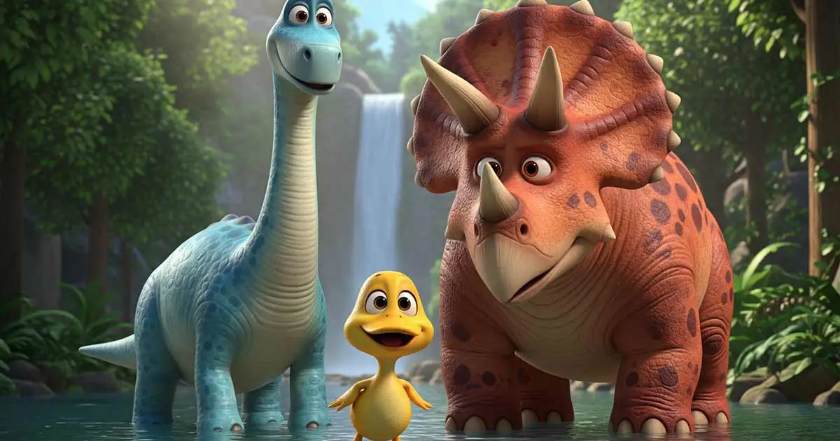 De tre små dinosaurer